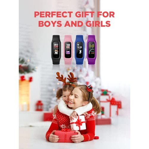 BIGGERFIVE Vigor 2 Kids Fitness Tracker Watch for Girls Boys Ages 5-12, IP68 ...