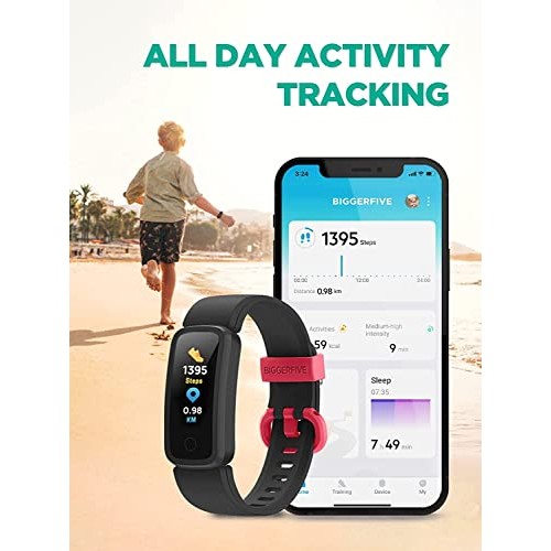 BIGGERFIVE Vigor Kids Fitness Tracker Watch for Girls Boys Ages 5-15, IP68 Wa...