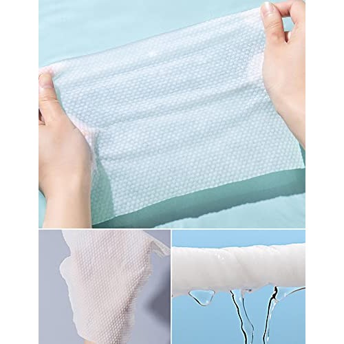 100PCS Soft Face Towel Extra Thick Large Disposable Cotton Lint-Free Tissues ...