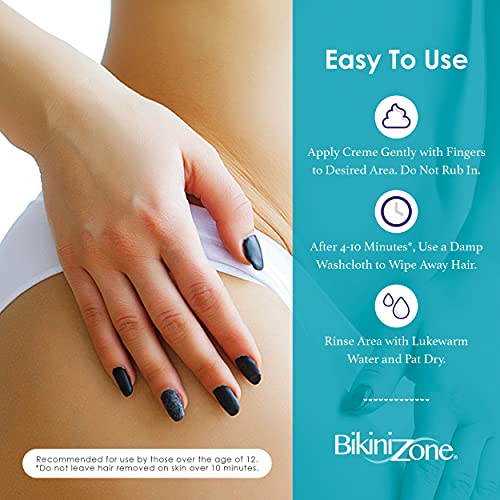 Bikini Zone Crème Hair Remover – Instant Hair Removal in Minutes – Good for S...