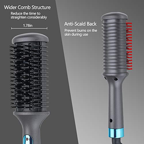 Beard Straightener, Multifunctional Beard and Hair Straightening Comb, Electr...