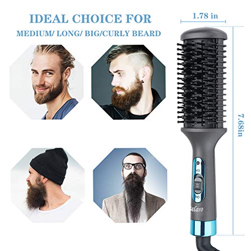 Beard Straightener, Multifunctional Beard and Hair Straightening Comb, Electr...