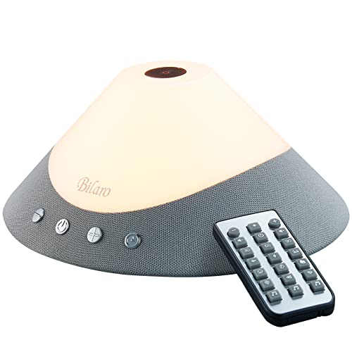 White Noise Machine, Adjustable Brightness Levels Warm Night Light with Remot...