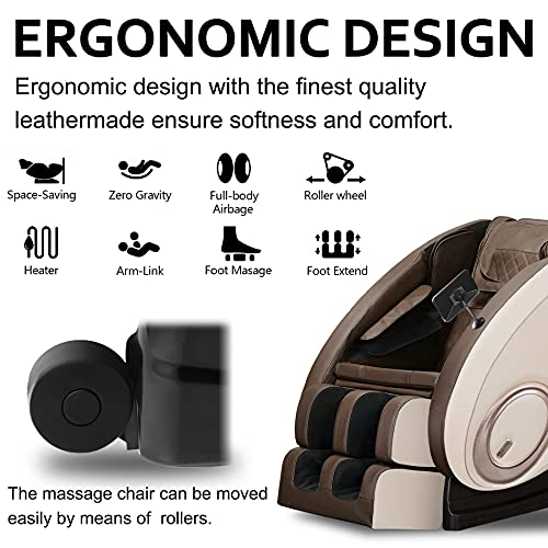 Massage Chair Blue-Tooth Connection and Speaker 2022 Newest, Easy to Use at H...