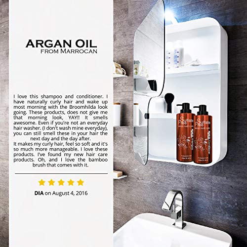 Moroccan Argan Oil Sulfate Free Shampoo and Conditioner Set - Best for Damage...