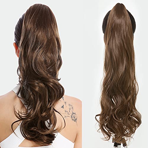Bingsing Curly Ponytail Hair Extensions Fibre Ponytail Wig Long Ponytail Exte...