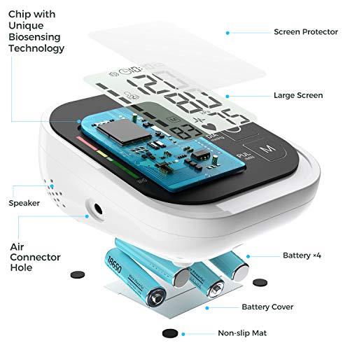 BINMA Blood Pressure Monitor Automatic BP Machine Digital BP Cuff Kit with La...
