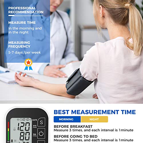 BINMA Blood Pressure Monitor Automatic BP Machine Digital BP Cuff Kit with La...