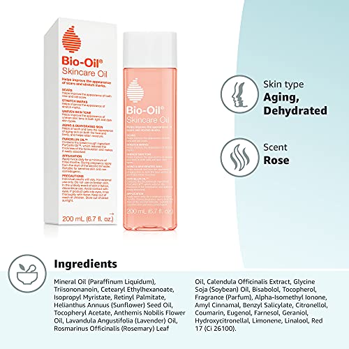 Bio-Oil Skincare Oil, Body Oil for Scars and Stretchmarks, Dermatologist Reco...