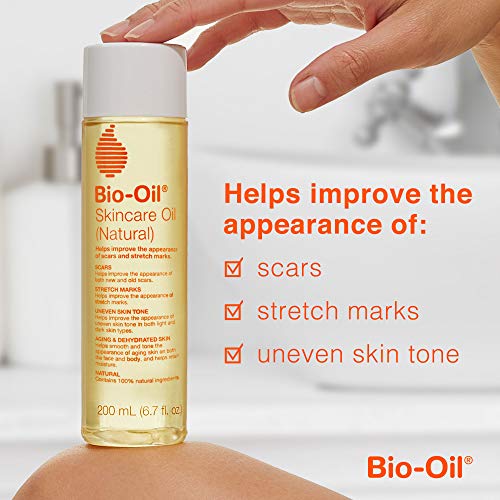 Bio-Oil Skincare Oil (Natural) for Scars and Stretchmarks with Organic Jojoba...