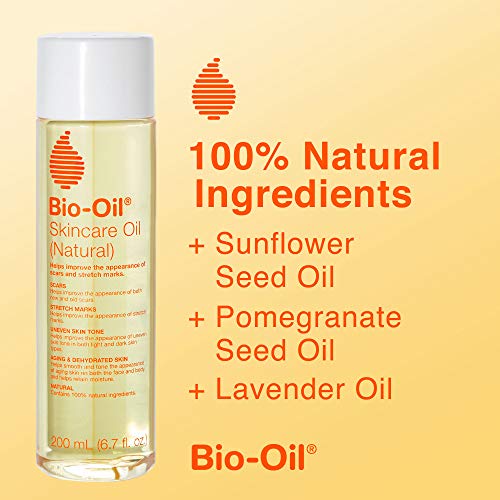 Bio-Oil Skincare Oil (Natural) for Scars and Stretchmarks with Organic Jojoba...