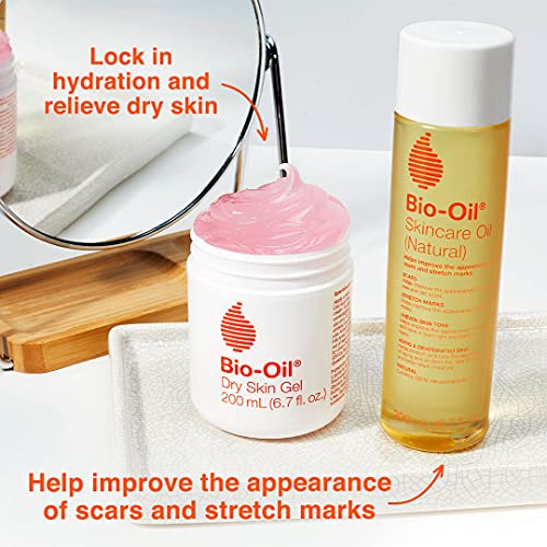 Bio-Oil Skincare Oil (Natural) for Scars and Stretchmarks with Organic Jojoba...