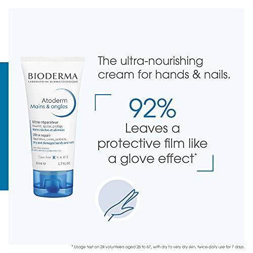 Bioderma - Atoderm - Hands and Nails Cream - Nourishes and Restores - Hand Cr...