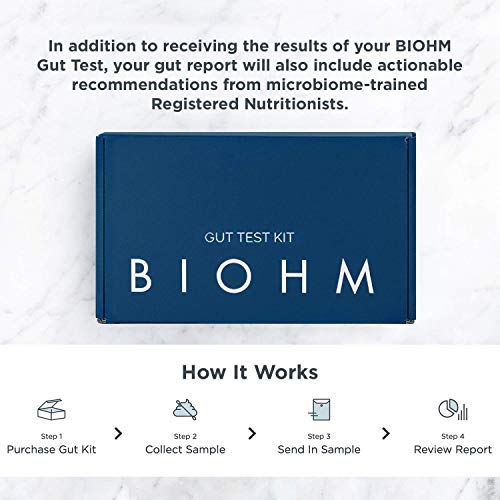 BIOHM Gut Test Kit for Gut Health and Digestive Health - Gut Bacteria Test Ho...
