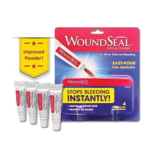 WoundSeal Powder 4 Each (Pack of 4) - Wound Care First Aid for Cuts, Scrapes ...