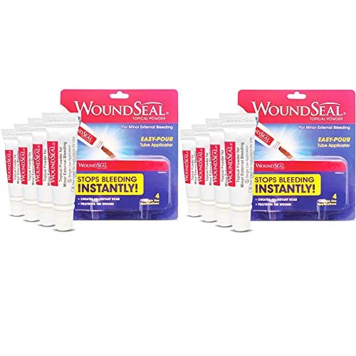 WoundSeal Powder 4 Each (Pack of 2) - Wound Care First Aid for Cuts, Scrapes ...