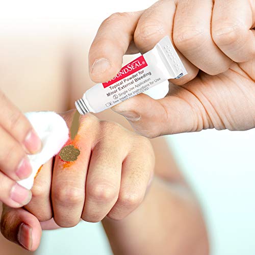 WoundSeal Topical Powder Wound Care First Aid for Cuts, Scrapes and Abrasions...