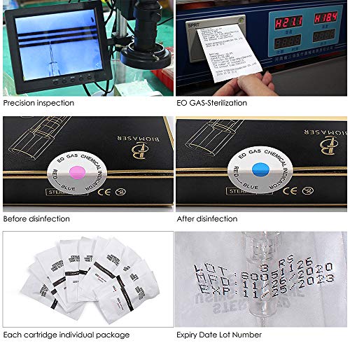 Cartridge Needles – BIOMASER 10PCS Sterilized Permanent Makeup Cartridge Need...