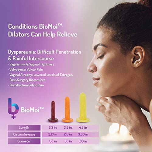 BioMoi Silicone Vaginal Trainers with BioCote Protection - Supports Women's H...