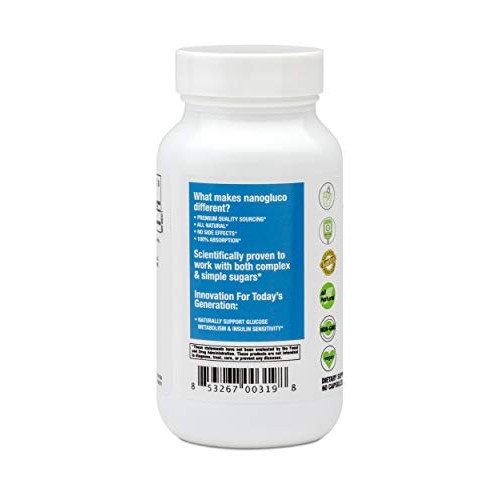 Biopharma Scientific NanoGluco Natural Blood Sugar Control Capsules | 30 Serv...