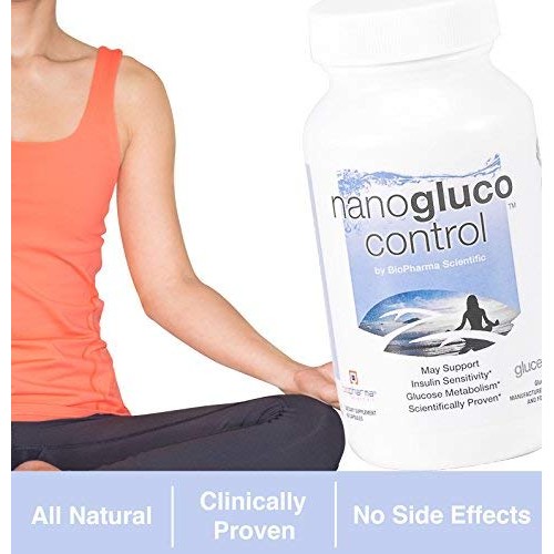 Biopharma Scientific NanoGluco Natural Blood Sugar Control Capsules | 30 Serv...