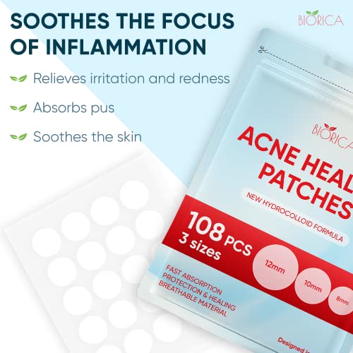 Invisible Acne Patch, Pimple Healing. Hydrocolloid Acne Spot Treatment, Stick...