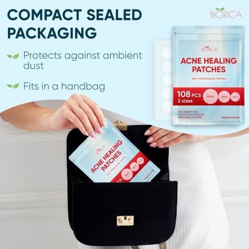 Invisible Acne Patch, Pimple Healing. Hydrocolloid Acne Spot Treatment, Stick...