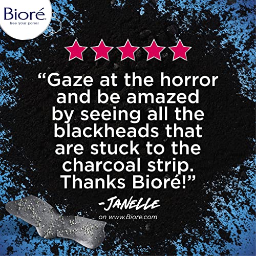 Bioré Charcoal, Deep Cleansing Pore Strips, Nose Strips for Blackhead Removal...
