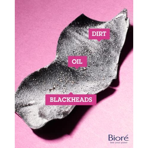 Bioré Charcoal, Deep Cleansing Pore Strips, Nose Strips for Blackhead Removal...
