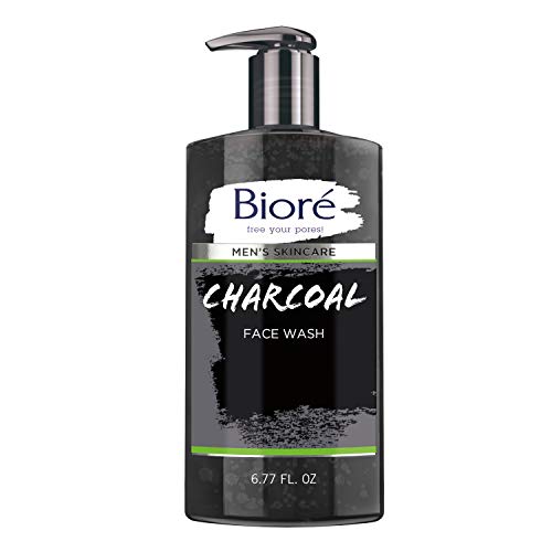 Bioré Men's Skincare Charcoal Face Wash, Deep Cleans Pores & Refreshes Skin, ...
