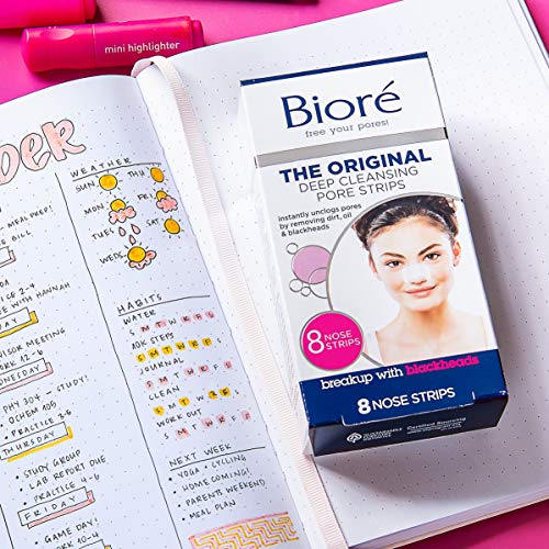 Bioré Original, Deep Cleansing Pore Strips, Nose Strips for Blackhead Removal...