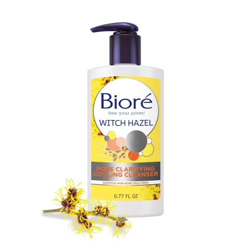 Bioré Witch Hazel Pore Clarifying Acne Face Wash, Exfoliating Facial Cleanser...