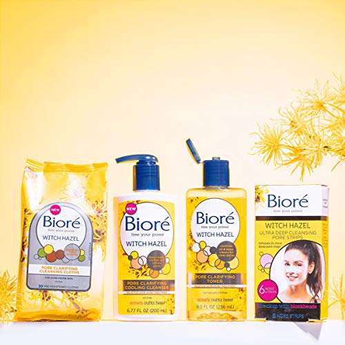 Bioré Witch Hazel Ultra Cleansing Pore Strips, Nose Strips, Clears Pores up t...