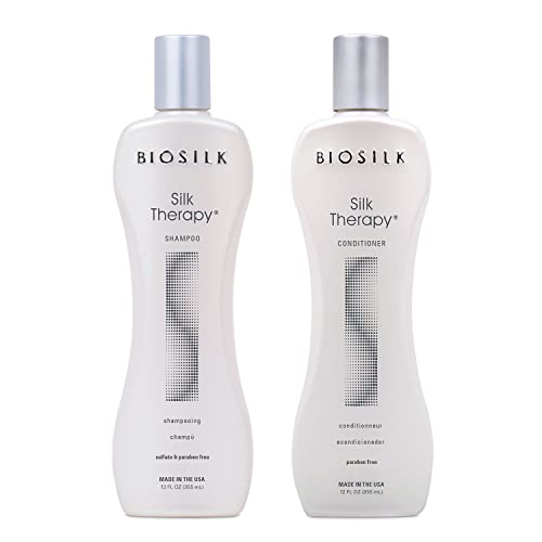 BIOSILK Silk Therapy Duo Set Shampoo and Conditioner 12 Oz
