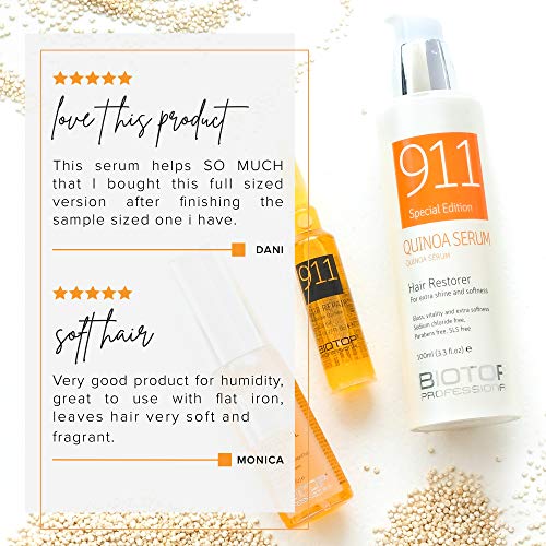 911 Quinoa Serum for Dry, Lifeless, and Damaged Hair 3.4 fl oz – Biotop Profe...