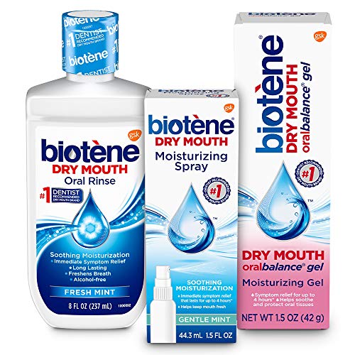 Biotene Dry Mouth Management Oral Rinse Dry Mouth Spray and Moisturizing Gel ...