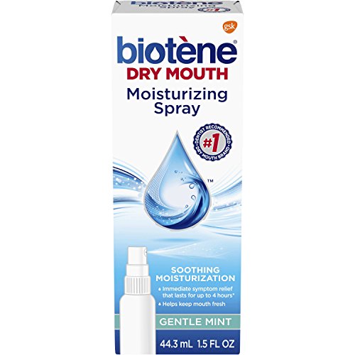 Biotene Gentle Mint Moisturizing Mouth Spray, Sugar-Free, for Dry Mouth and F...