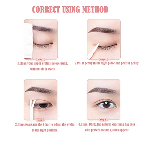 120 Pairs Eyelid Tape Kit Natural,One-Side Self Adhesive Invisible Double Eye...