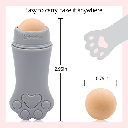 BK BEAKEY Volcanic Roller, Cat Paw Facial Skincare Tool, Oil Absorbing Roller...