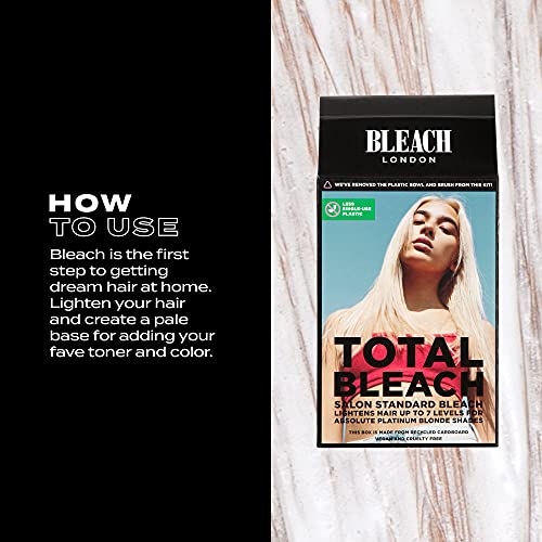 BLEACH LONDON Total Bleach Kit - Salon Standard Bleach, Vegan, Cruelty Free, ...