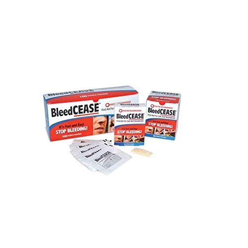 BleedCEASE First Aid for Cuts and Nosebleeds Sterile Packings, 25 Count