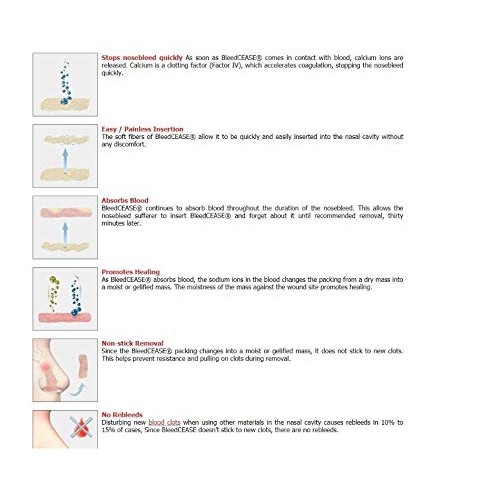 BleedCEASE First Aid, White, 5 Count