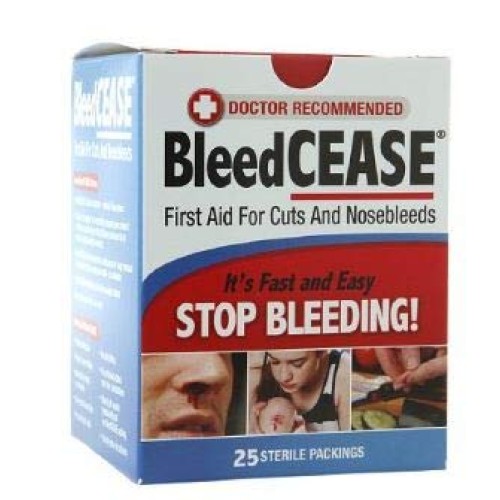 BLEEDCEASE Stop Bleeding STERILE 25 Count 2 Pack
