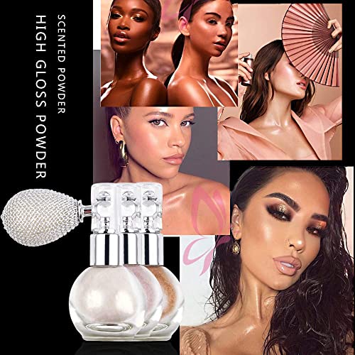 Glitter Sparkle Spray Powder for Body Face Hair,Shimmering Highlighter Spray ...