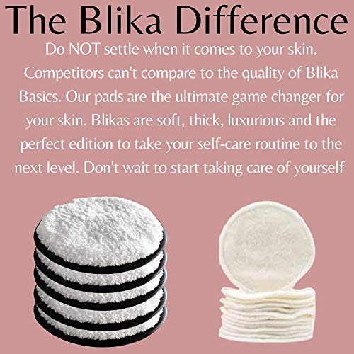 Reusable Makeup Remover Pads perfect for Sensitive skin - 5 pack White Microf...
