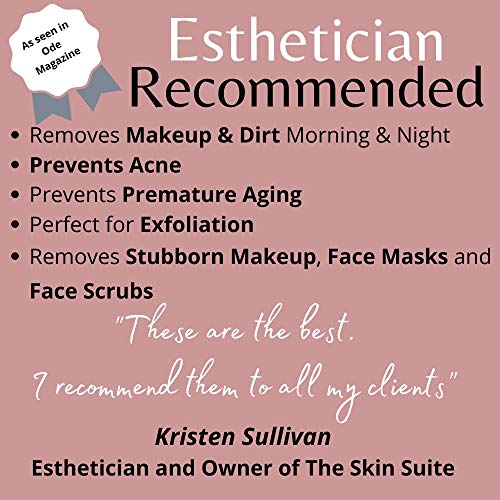 Reusable Makeup Remover Pads perfect for Sensitive skin - 5 pack White Microf...