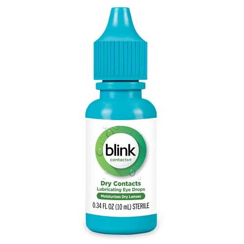 Blink Contacts Lubricant Eye Drops, 0.34 oz (Pack of 4)