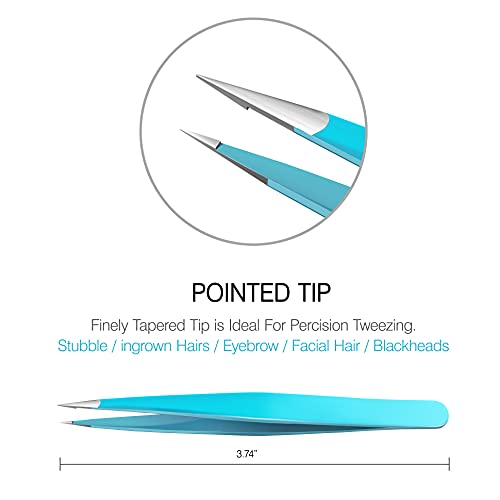 Tweezers for Ingrown Hair by Blinkeen - Best Stainless Steel Professional Poi...