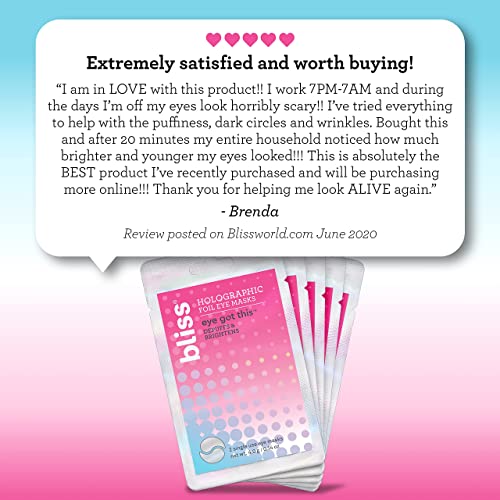 Bliss Eye Got This Holographic Foil Eye Masks for Refreshing and Awakening Ey...