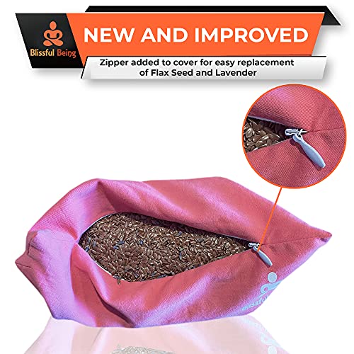 Blissful Being Cotton Namaste Yoga Eye Pillow with Lavender - Lavender Eye Pi...